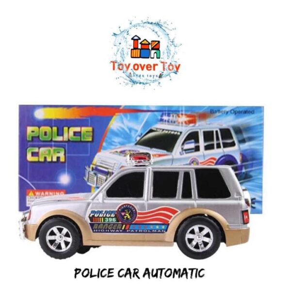Police Jeep Car Toy with Lights & Sound – Battery Operated Kids Rescue Vehicle